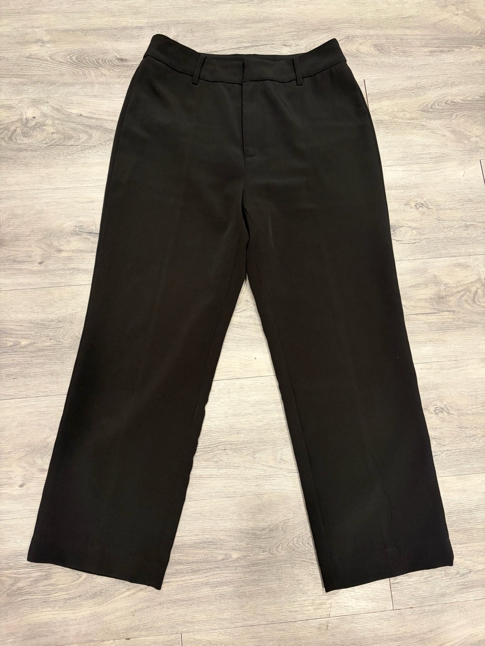 SHEIN Black Women's Straight-Leg Dress Trousers